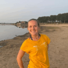 Johanna Kaucher am Strand