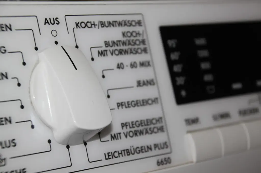 Nahaufnahme einer Waschmaschine