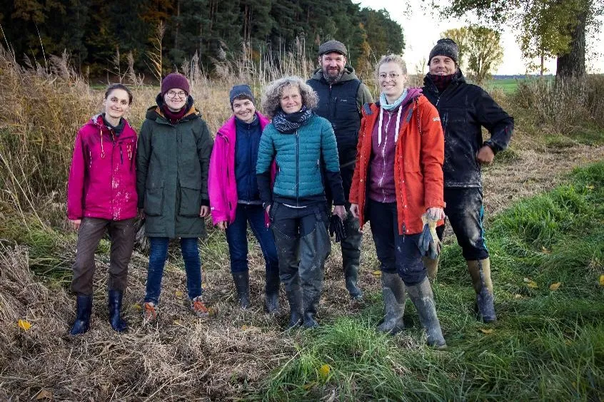 Vertreterinnen des WWF gemeinsam mit Matthias Schlicker (h. r.). 